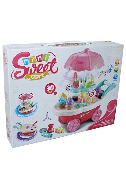 MAAS مجموعة ألعاب صغيرة للحلويات مع عربة آيس كريم