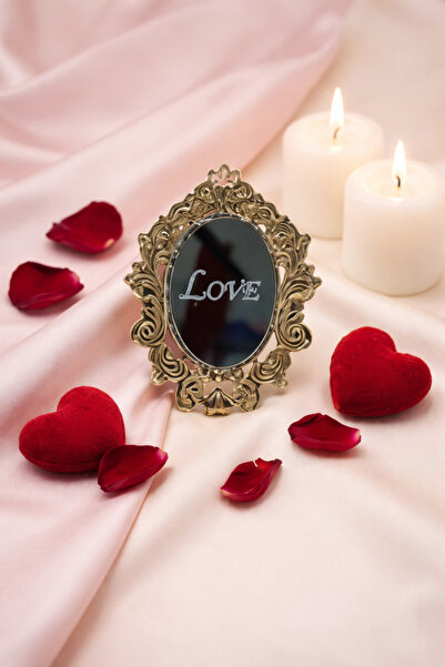 Ege Concept Life Vintage Ayna Cupcake Muffin Pasta Süsü 5x5 - Gold Aynalı Ple...