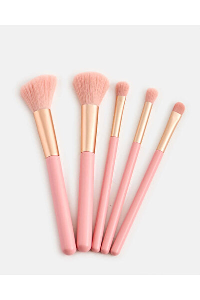 REDTAG مجموعة فرش مكياج وردية اللون للنساء (عبوة من 5 قطع)