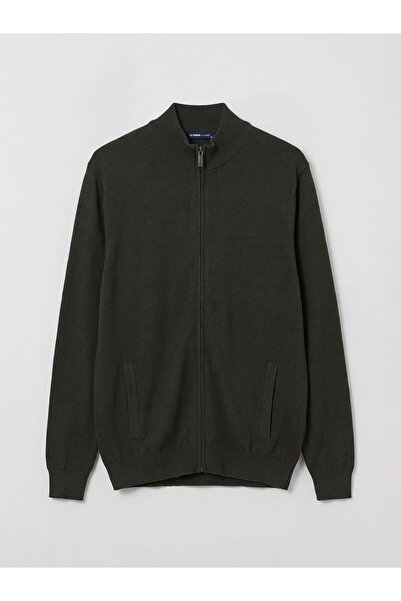 LC Waikiki Stand Collar Men's Knitwear Cardigan