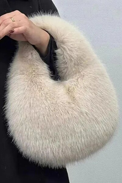 MioArt Плюшена мека чанта Half Moon