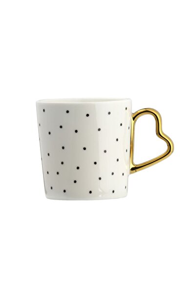 Ambition Amore dot design mug, porcelain, 380 ml, White/Multicolor