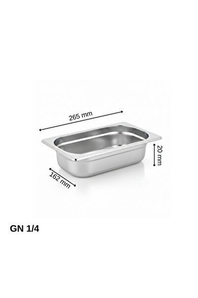 Üret Çelik ÜRET Standart Gastronom Küvet GN 1/4 20 mm 0,5 lt