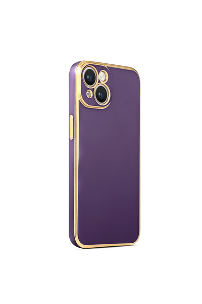 Giz Story حافظة GZST Bark متوافقة مع هاتف iPhone 14 Plus - أرجواني غامق