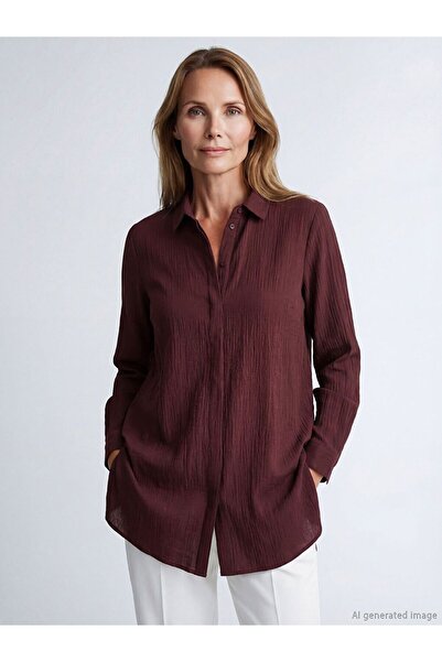 LC Waikiki Plus Size Textured Women's Shirt Tunic