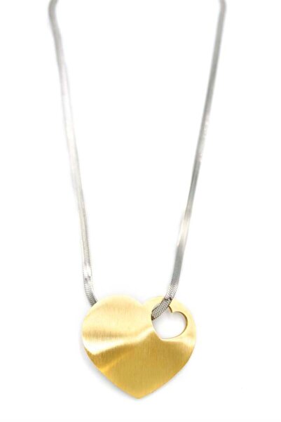 Mestore قلادة القلب - ذهبي