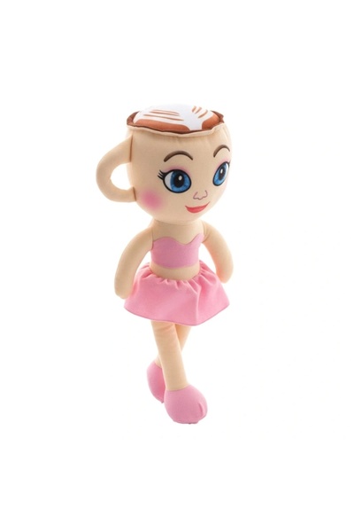 TOPROCKSTORE Sevimli Peluş Fincan Balerin Bebek Uyku Arkadaşı 30 cm