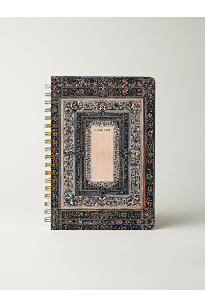 Minihol Kilm Spiralli Planlı Defter (16 x 24 cm)