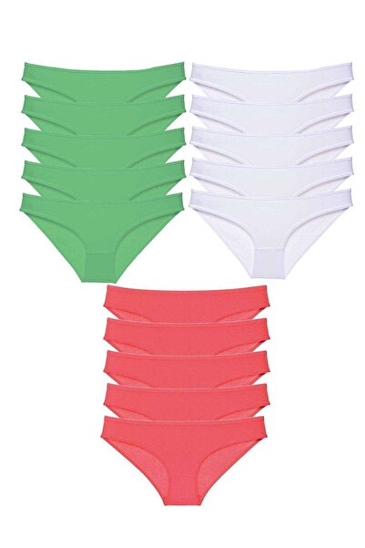 Mestore 15 Pieces Super Eco Set Lycra Women's Slip Panties 538