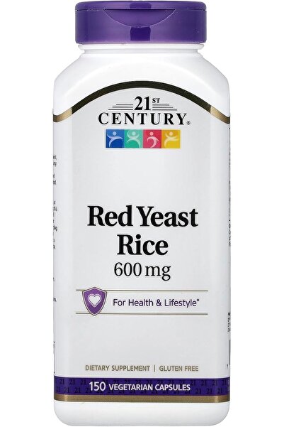 21st Century Red Yeast Rice Extract 150 Vegetarian Capsules from