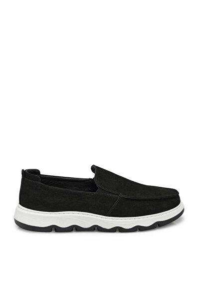Tergan Siyah Hakiki Nubuk Deri Erkek Loafer - E25I1AY57221-A64