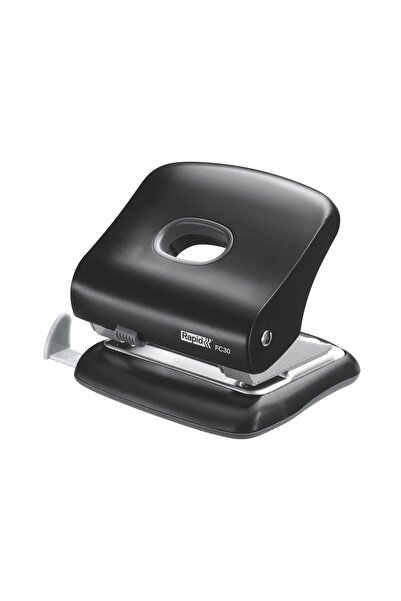 Rapid Perforator de birou cu 30 de coli, model FC30, negru