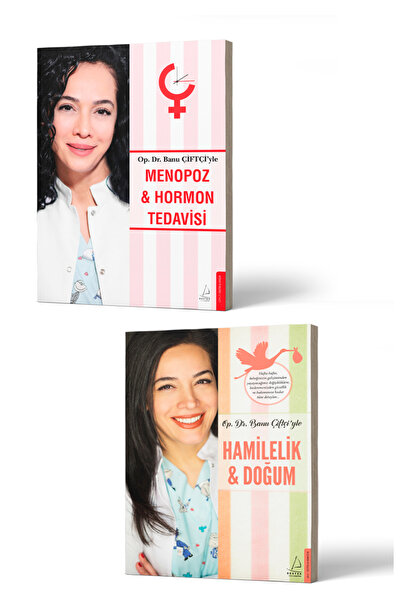 Destek Yayınları Banu Çiftçi 2 Kitap Set - Hamilelik ve Doğum - Menopoz & Hor...