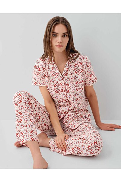 Pierre Cardin Women's Shirt Pajama Set-M91.98