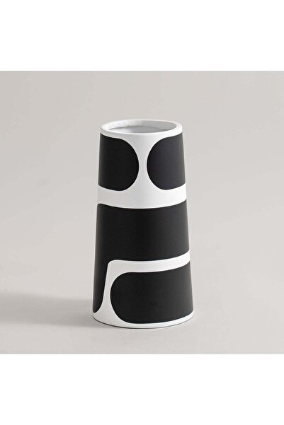 homez Black Memphis Ceramic Vase