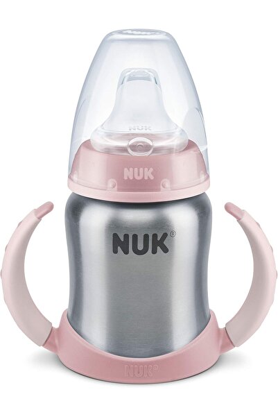Nuk كوب شرب للأطفال من عمر 6 إلى 18 شهرًا، مصنوع من الفولاذ المقاوم للصدأ، ما...