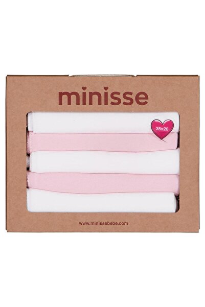 Civil Baby Set of 6 Flat 29X29Cm Mouth Cloths and Wipes - Ecru Standard