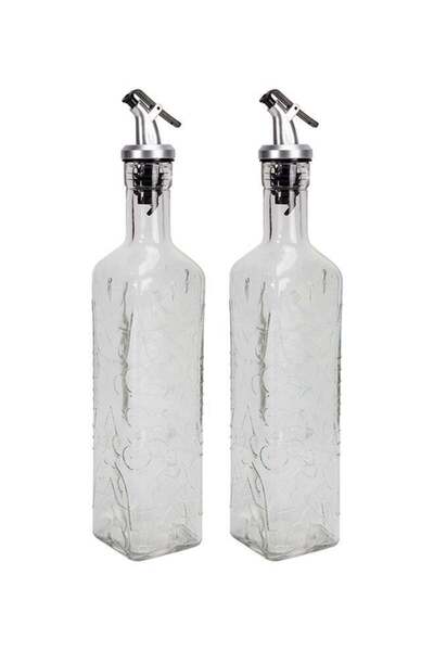 Generic ALBERTO 2-Piece Oil And Vinegar Set Clear/Silver