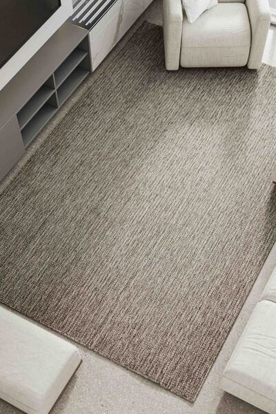 Oriente Home Velora Gri Hasır Dokuma Kaymaz Taban Sisal Kilim Yıkanabilir Sal...