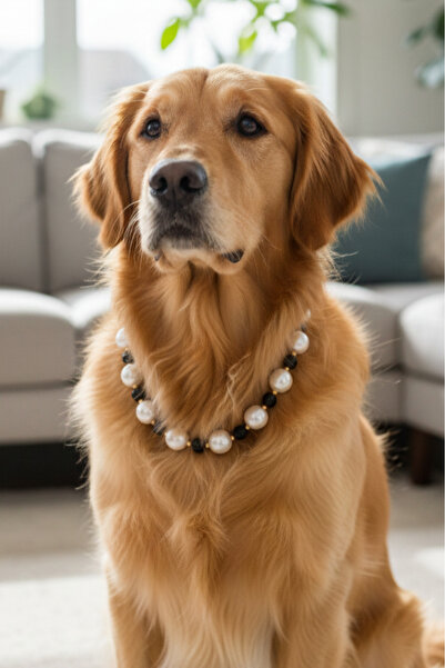 Stoneage Pearl Dog Necklace - Leash - Collar