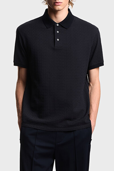 Emporio Armani قميص بولو رجالي من القطن بقصة عادية وأزرار وشعار POLO EM004595...