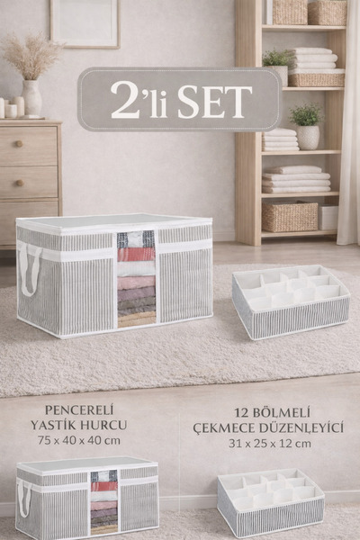 PONÇİK BEBEK Jastuk & Torba za odlaganje odeće & Višenamenski organizator sa ...