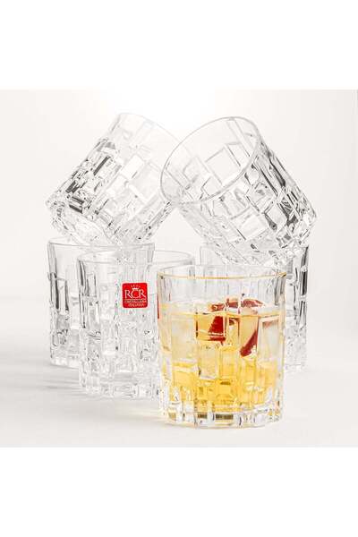RCR 6 pc crystal tumblers set 330 ml Etna dof collection