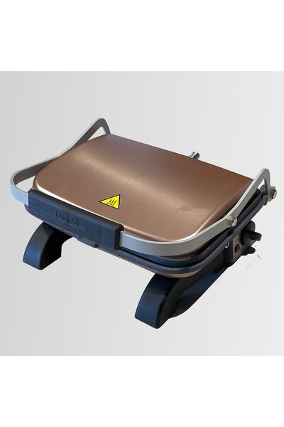 Tuğra Döküm Mini Tost Makinesi 1800 W Elektrikli 8 Dilim Gold Rose