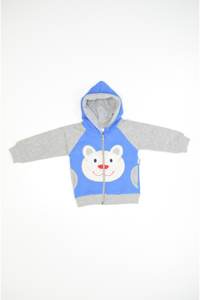 Baby Slon Kids Clup Kışlık 3 iplik şardonlu fermuarlı kapüşonlu çift cepli ay...