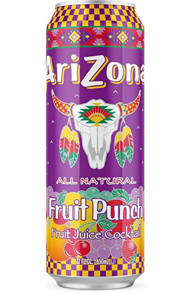 Arizona كوكتيل عصير الفواكه بنكهة الفواكه 650 مل، عبوة من 24 قطعة