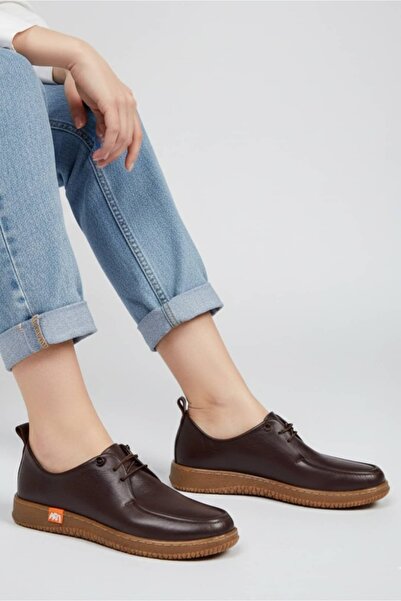 İskarpin Femi 731 Kadın Deri Lastikli Ayakkabı