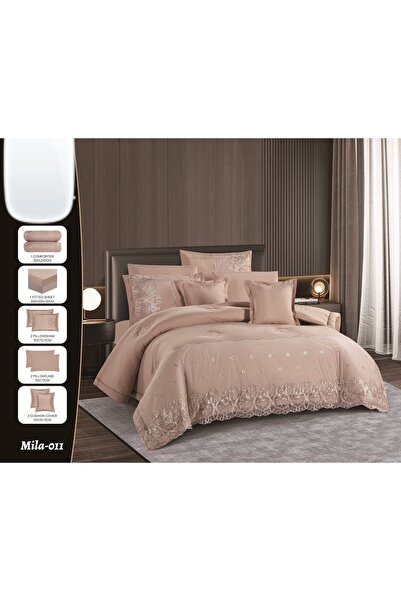 Mon Summer double bedsheet set, 8 pieces, soft fabric, cover size 240*260cm, ...