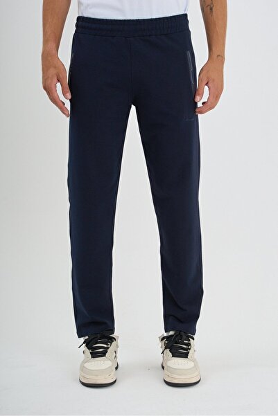 Shooter Sportswear Navy Blue Seasonal Men's Sweatpants Comfortable Fit Straig...