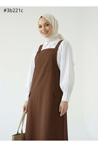 Esmira Stil Gabardin Kadın Etekli Salopet & Terikoton Gömlek