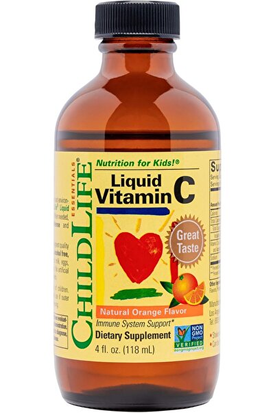 ChildLife فيتامين سي سائل بنكهة البرتقال الطبيعية - 118 مل