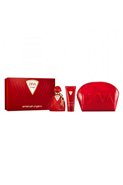 EMANUEL UNGARO Set Emanuel Ungaro: Diva Rouge, Pouch textil GWP, Roșu + Diva ...