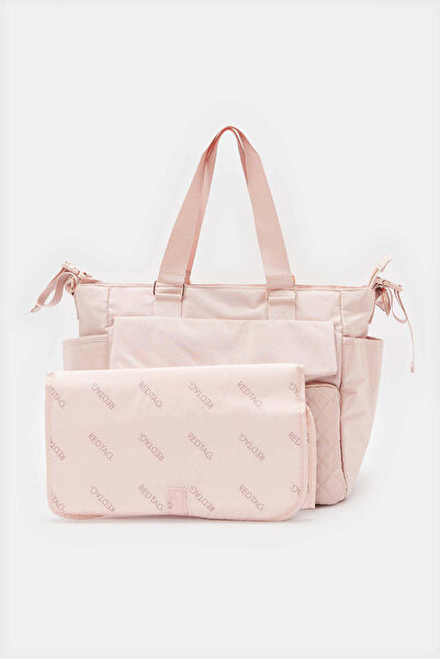 REDTAG حقيبة حفاضات وردية اللون مزينة بطبعة