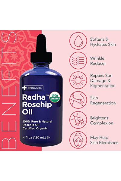 Radha Beauty Pure Rosehip Oil, 120ml