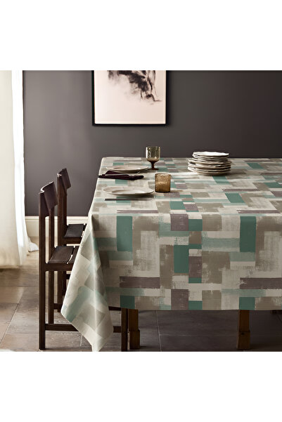 Willuxe مفرش طاولة، غطاء طاولة الطعام، غطاء مقاوم للبقع، مقاوم للماء وقابل لل...