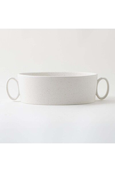 LA MESA Stoneware Oven to Table Mid Pot, Beige