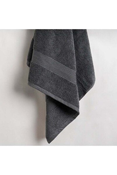 Boutique Blanche منشفة حمام رمادية من القطن فائق النعومة