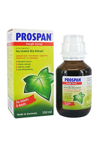 PROSPAN شراب للسعال بخلاصة أوراق اللبلاب المجففة، 100 مل