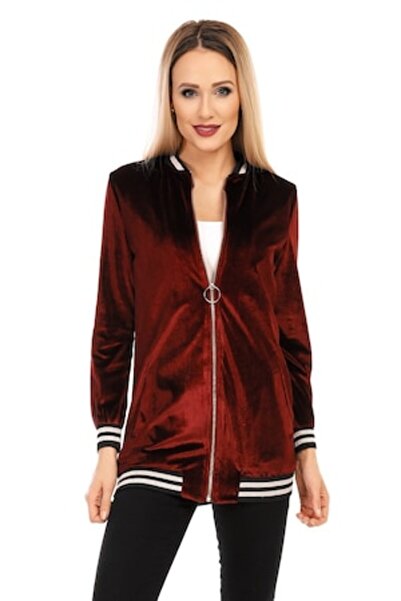 Gosse College Velvet Jacket Women Burgundy S