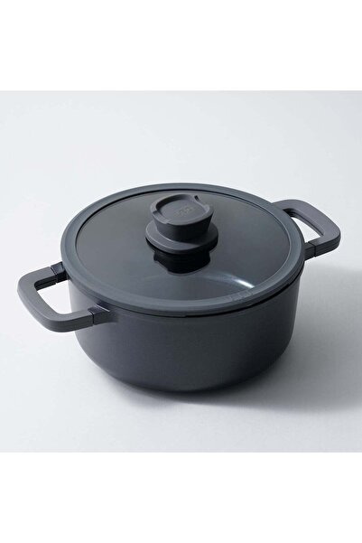 Berghoff مقلاة ألومنيوم بمقبضين 24 سم، أسود