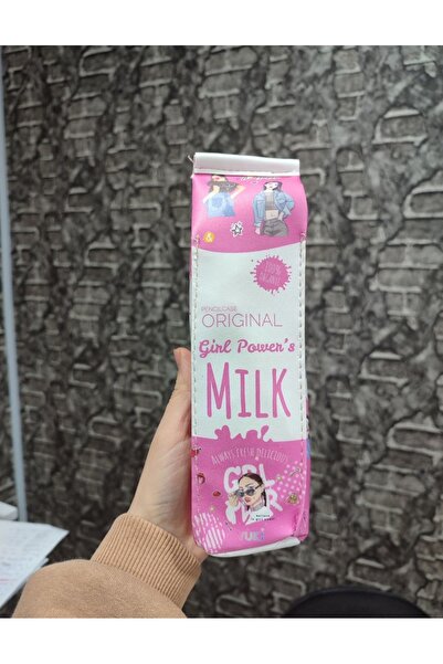 senacacollection Girl Power's Milk Box Model Pencil Case Pen Holder 21.5X5.5 cm