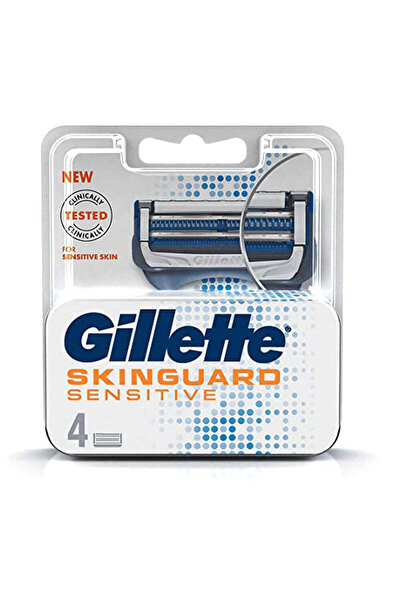 Gillette Skinguard Sensitive Razor Blade Refills for Men, 4 Pieces