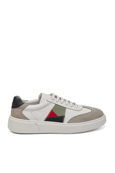 Tergan Beyaz Hakiki Deri Erkek Sneaker - E25I1AY57310-B69