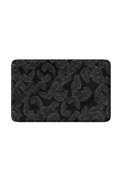 Monnhein Microfiber Bath Mat, Non-Slip Base, Machine Washable, End of the Ser...