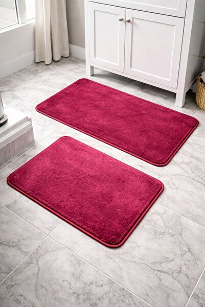 ARVESA Lüks Peluş 2'li Banyo Paspas Takımı - Kaymaz Tabanlı Yumuşak Dokulu