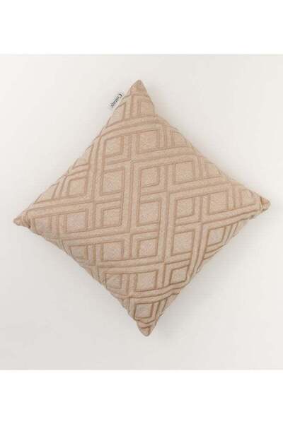 Cottage وسادة شامبراي قطنية مطرزة 45*45 سم